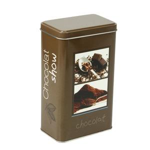 Boîte rectangulaire 250 grammes - Thème chocolat - marron