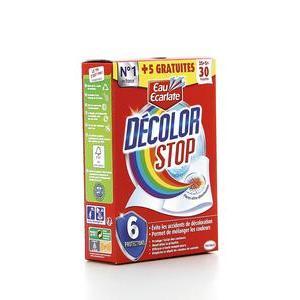 Lingettes anti-transfert de couleurs - 25 + 5 lingettes - DECOLOR STOP