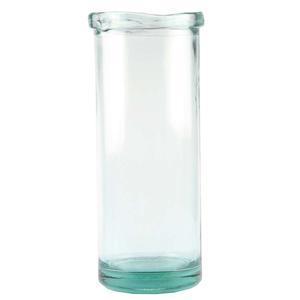 Vase cylindrique en verre recyclé - ø 15 x H 36 cm