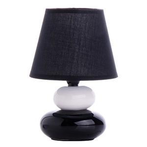 Lampe à poser stones modern - Céramique - Hauteur 22 cm - Noir