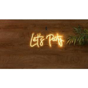 Lampe néon "Let's Party" - L 51 cm - Rose