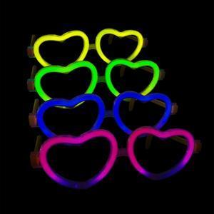 Lunettes fluorescentes en cœur