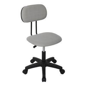 Bureau + chaise - Panneaux de particules, acier et polypropylène - 80 x 50 x H 74 cm - Noir et gris