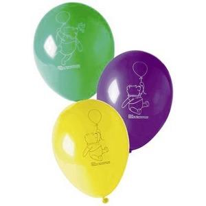 Lot de 8 ballons Winnie en carton et plastique - 28 cm - Multicolore