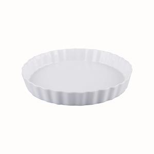 Moule à tarte en porcelaine - Diamètre 26,5 cm - Blanc