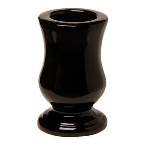 Vase - Porcelaine - D 17 x H 28 cm - Noir