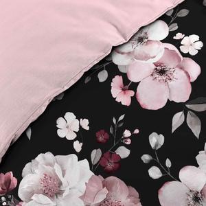 Parure de lit Velvet Flower - 260 x L 240 cm - Noir