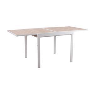 Table extensible Charline - 90/180 x 84 x 75.5 cm - Blanc - K.KOON