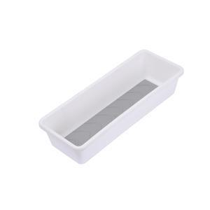 Organisateur de tiroir - Différents formats - L 9.5 x H 5 x l 24.5 cm - Blanc, gris