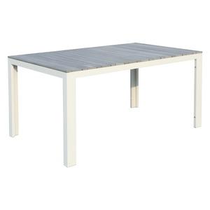 Table de salon de jardin Saint-Martin - 150 x 90 x 74 cm - Blanc