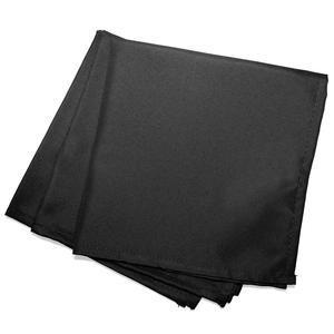 3 serviettes de table unies Essentiel - L 40 x l 40 cm - Noir