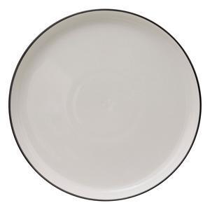 Assiette plate Olme - Ø 27 cm - Blanc - SECRETS DE GOURMET