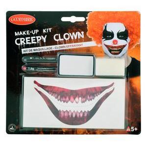 Maquillage de clown effrayant