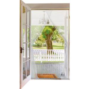 Rideau de porte moustiquaire - 75 x 220 cm - Blanc