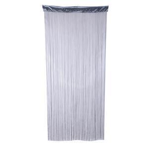 Rideau fils - Polyester - 120 x 240 cm - Gris