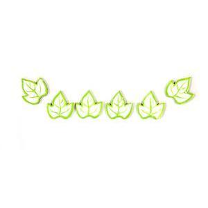 6 confettis de table feuille – Vert