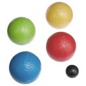 8 boules de pétanque et leur cochonnet - Multicolore
