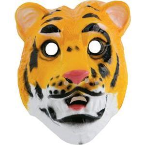 Masque tigre - Taille enfant - L 22 x H 13 x l 20 cm - Multicolore - PTIT CLOWN