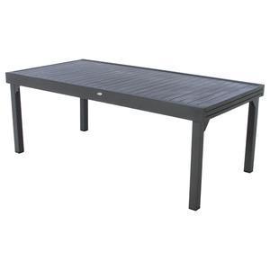 Table extensible Piazza - 200/320 x 100 x H 75 cm - Gris - HESPERIDE