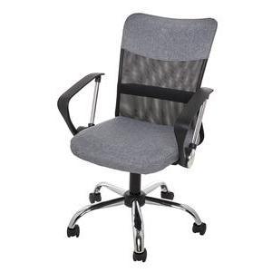 Chaise de bureau Lara - 62.5 x 62.5 x 107.5 x 117.5 cm - Noir, gris