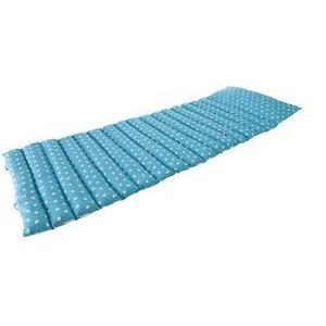 Matelas bain de soleil - 100 % coton et garnissage polyèthylène - 55 x 160 cm - Bleu