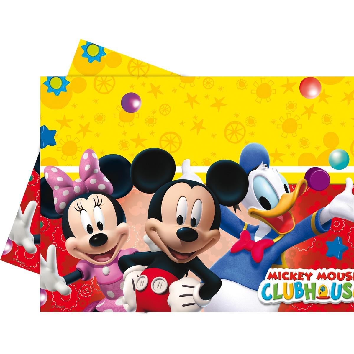 Nappe Playful Mickey en PEBD - 120 x 180 cm - Multicolore
