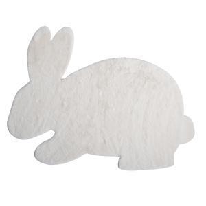 Tapis lapin extra doux - L 90 x l 68 cm - Blanc