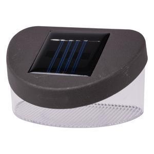 Applique de balisage solaire à LED - Plastique - 11,5 x 7,5 x 5,9 cm - Noir