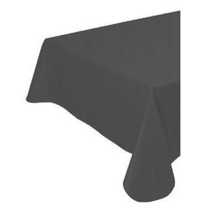Toile cirée carrée - 100 % Polyester - 180 x 180 cm - Gris