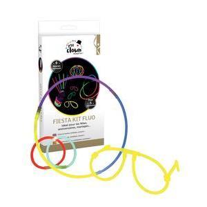 Kit fiesta lumineux en plastique - Longueur 23 cm - Multicolore