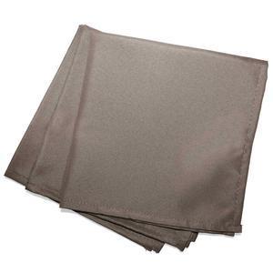 3 serviettes de table unies Essentiel - L 40 x l 40 cm - Marron