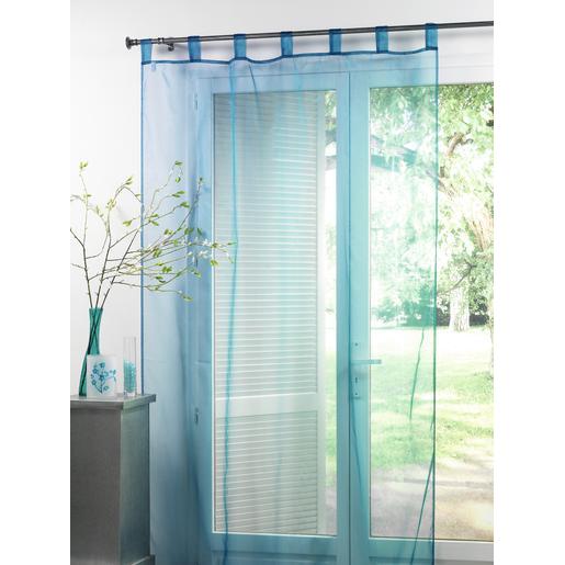Rideau en organza - Bleu indigo - Rideaux et voilages | La Foir\'Fouille Rideau en organza - Bleu indigo - Rideaux et voilages | La Foir\'Fouille