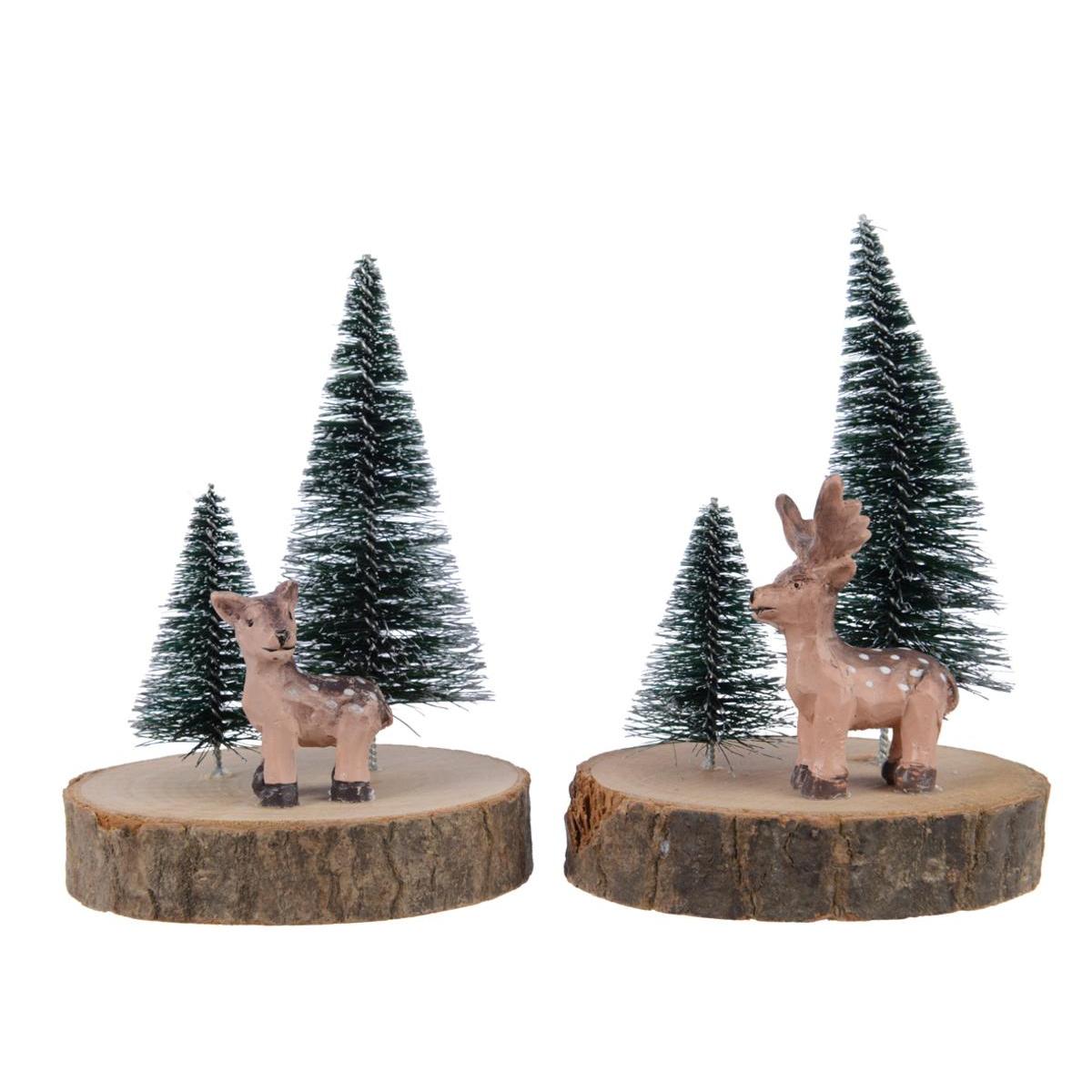 rondin bois differents modeles deco de noel pour l interieur la foir fouille