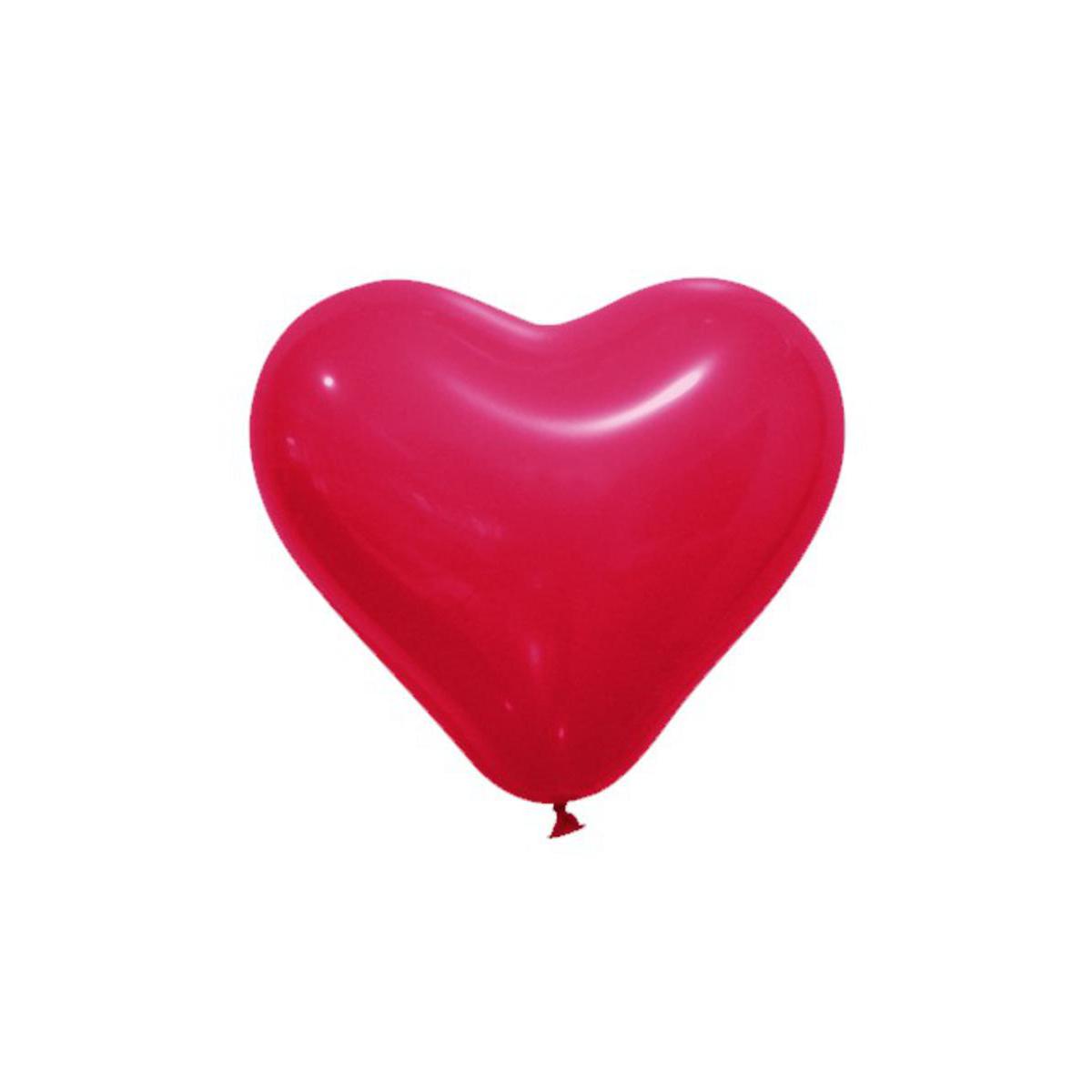 Ballon Rouge En Forme De Coeur Sur Fond Noir Mise Au Point