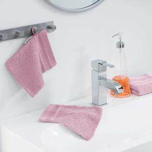 2 gants de toilette vitamine - Rose dragée