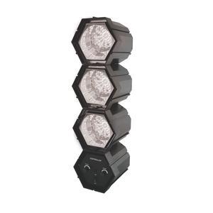 Lampe Disco 3 spots - L 13.7 x H 48.5 x l 12.7 cm - Noir - PARTY TIME