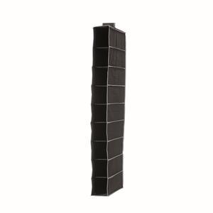 Rack à chaussures - L 30 x H 128 x l 30 cm - Noir - COMPACTOR