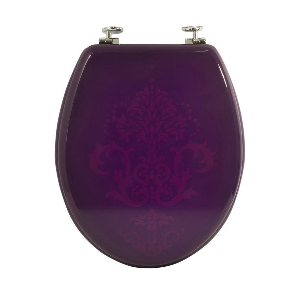 Abattant WC baroque MDF Violet aubergine