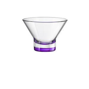 Lot de 2 coupes à glace - Verre - Diamètre 13 cm - Violet