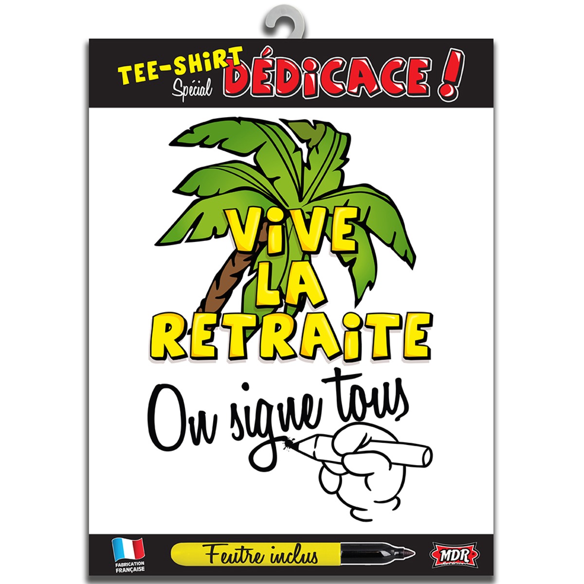 Tee-shirt Spécial dédicace retraite en coton - TU Tee-shirt Spécial dédicace retraite en coton - TU