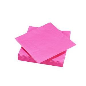 20 serviettes jetables - Rose fluo