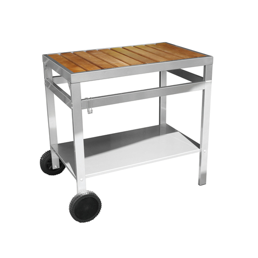 Desserte 2 Etageres Sur Roues 79 X 55 X H 79 Cm Gris Barbecues Et Planchas La Foir Fouille