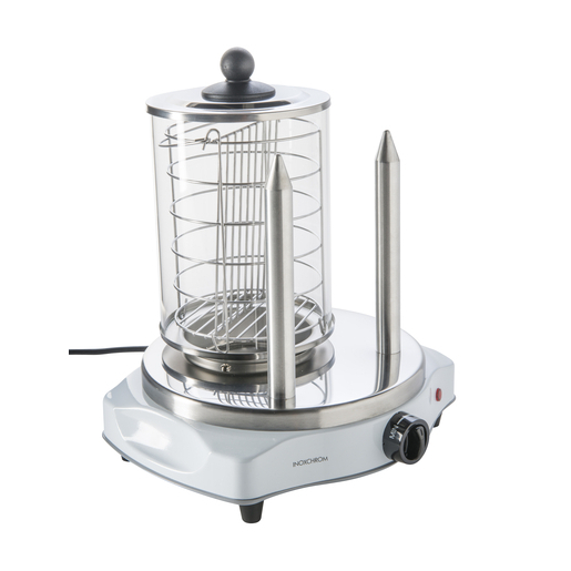 Appareil à Hot Dog - 230 V - 450 W - Blanc, Gris inox Appareil à Hot Dog - 230 V - 450 W - Blanc, Gris inox