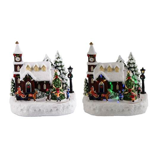 Village Anime Multicolore Villages De Noel La Foir Fouille