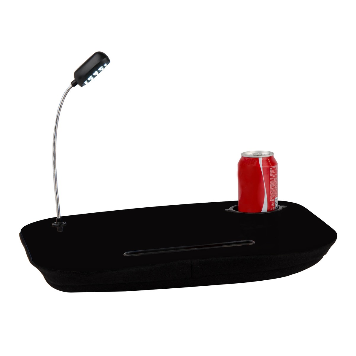 Support pour tablette avec lampe - 39 x 33 x 5 cm - Noir Support pour tablette avec lampe - 39 x 33 x 5 cm - Noir