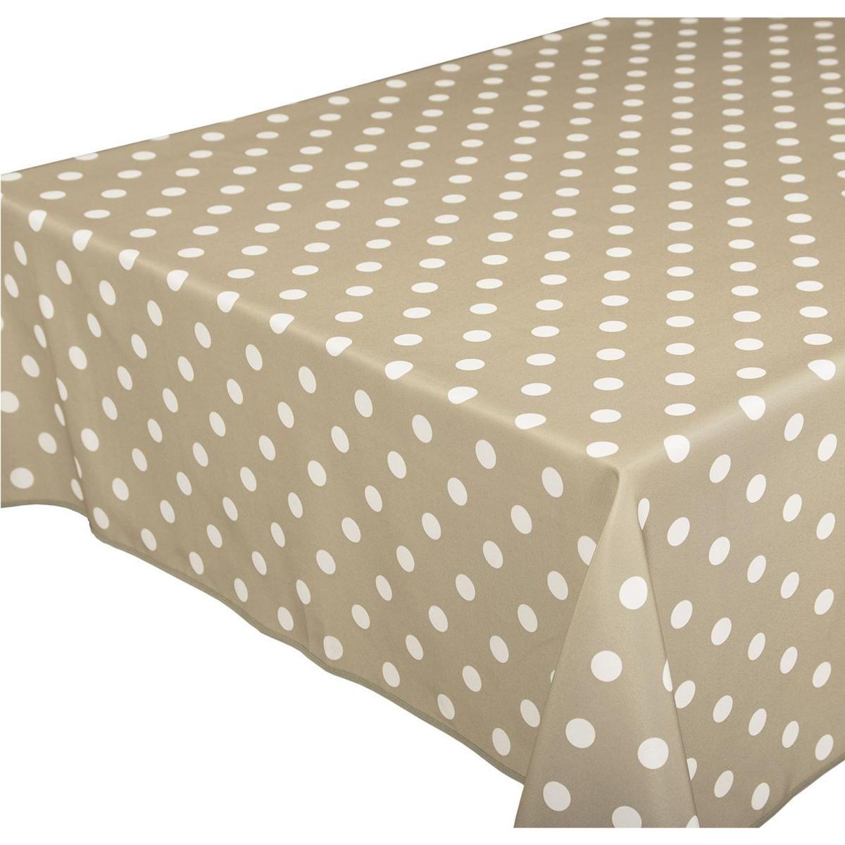 Toile cirée carrée - 100 % Polyester - 180 x 180 cm - Marron Toile cirée carrée - 100 % Polyester - 180 x 180 cm - Marron