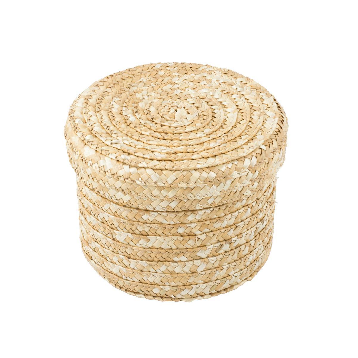 Panier tressé - ø 18 x H 14 cm Panier tressé - ø 18 x H 14 cm