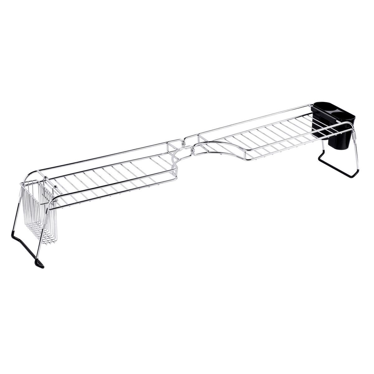 Etagère évier - 97 x 16 x H 18 cm - Gris chrome Etagère évier - 97 x 16 x H 18 cm - Gris chrome