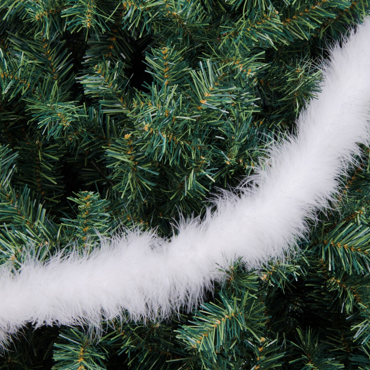 Guirlande plumes scintillantes - Longueur 180 cm - Blanc Guirlande plumes scintillantes - Longueur 180 cm - Blanc