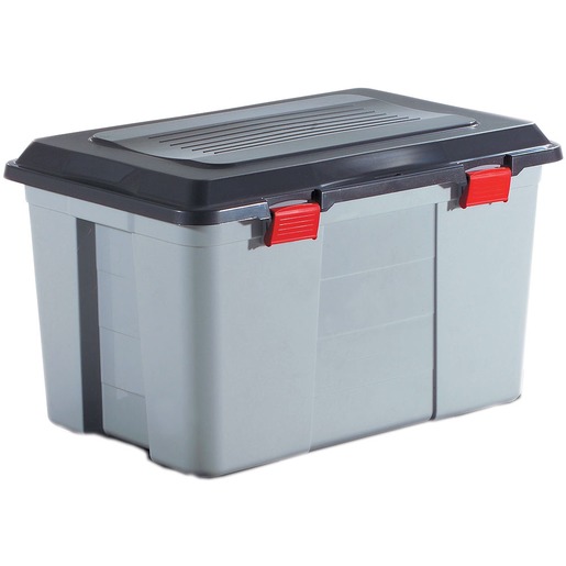 Malle De Rangement Gamme Packer En Plastique 60 Litres Gris